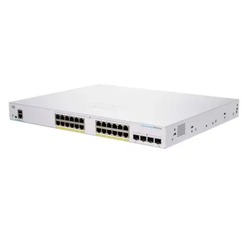 Cisco Business Cbs250-24Fp-4G Smart Switch | 24 Port Ge | Full Poe | 4X1G Sfp