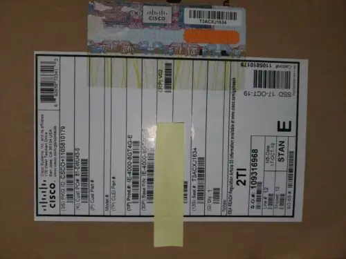 Cisco Industrial Ethernet 4000 Switch Ie-4000-8Gt4G-E Fast ping