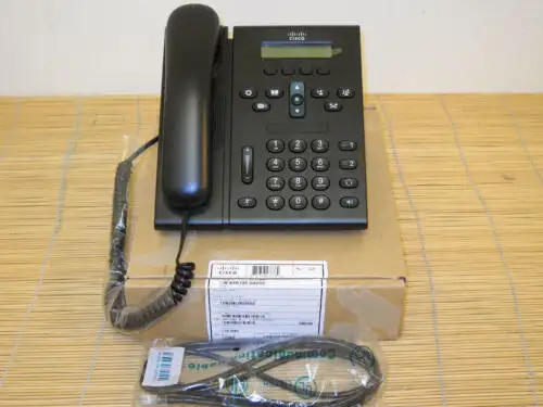 New Cisco Cp-6921-C-K9 Two-Line Unified Ip Phone Anti-Glare Sccp Sip Box-