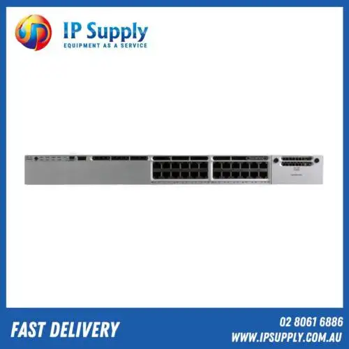 New Cisco Ws-C3850-24P-E 24 Port Poe Gigabit Switch W/ Ip Services Fast ping