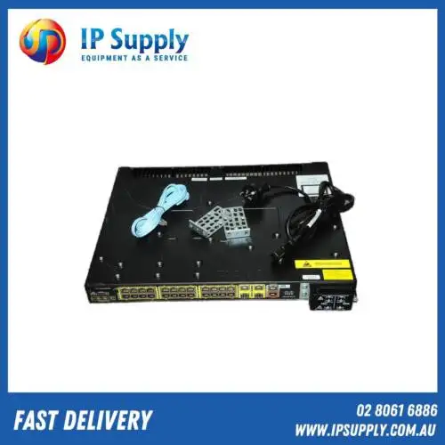 Cisco Ie-3010-24Tc 24 10/100B-T Port Manage Switch W/ 2X Pwr-Rgd-Ac-Dc + Racks