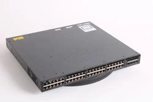 Cisco 3650 48-Port Gigabit Ethernet Switch Ws-C3650-48Ps 2X Power Supplies