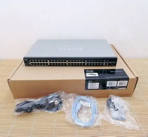 New Cisco Sg350X-48-K9 48X 10/100/1000 Ports 4X 10G Ports Managed Switch Box-