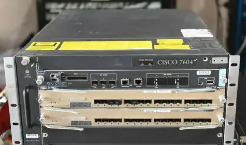 Cisco Ws-C7604-E Chassis Switch W/ Vs-Sup2T-10G C6800-16P10G Module -1Yrwty