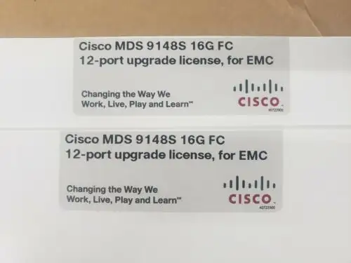 2 X (Sealed) Cisco Ds-C9148S-K9 Mds 9148S 16G 12 Port Upgrade License 9148