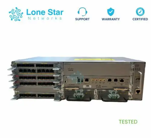 Cisco Asr-903 Router W/ 1X A900-Rsp3C-400-S 2X A900-Ima8Z 2X A900-Pwr1200-D