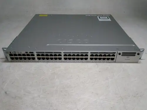 Cisco Catalyst 3850 Ws-C3850-48T-E Stackable 48-Port Gigabit Switch No Psu