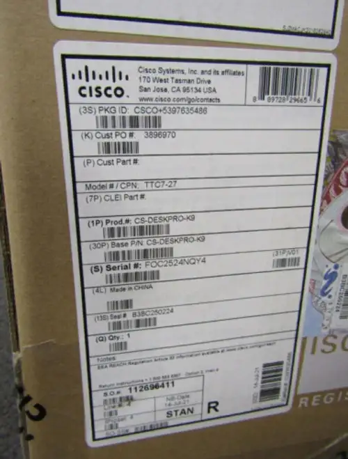 New Cisco Cs-Deskpro-K9 Webex Desk Pro Collab Device Ttc7-27