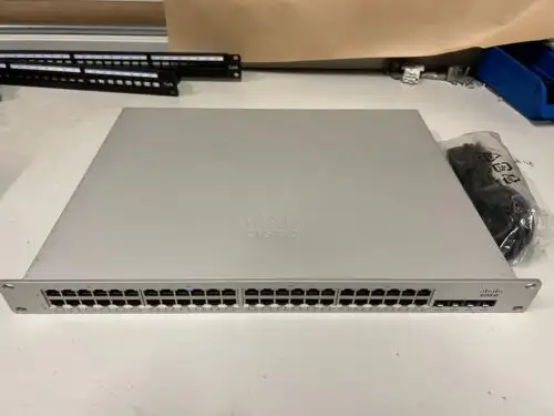 Cisco Meraki Ms210-48-Hw Unclaimed 48-Port Sfp+ Gigabit Stackable Switch