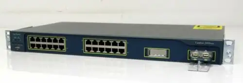 Cisco 24-Port Switch 10/100/ Mbps Ws-C2950-24-Ei + Gigastack Gbic Ws-X3500-Xl