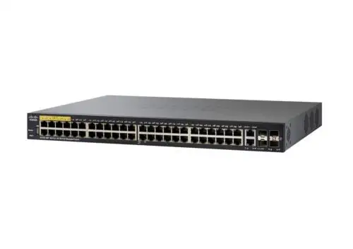 Cisco Sf350-48P Managed Switch | 48 10/100 Ports | 382W Poe | 4 Gigabit