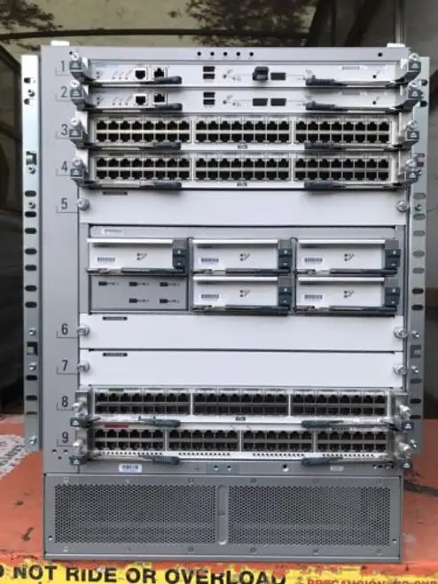 Cisco Nexus N7K-C7009 2X Sup2E 3X F248Xt-25E M148Gt-11 2X Ac-7.5Kw 5X Fab-2 F2E