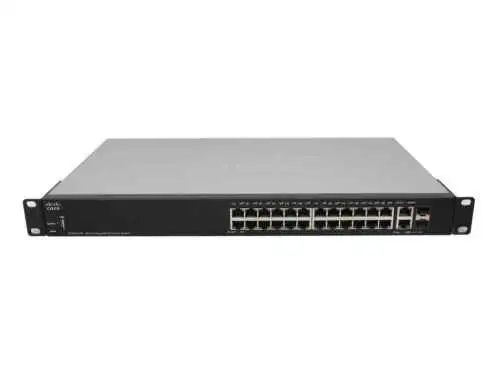 Cisco Switch Sg250-26P 26Port (24Poe+) 1000Mbits 2Port Combo Sfp 1000Mbits -