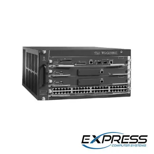 Cisco Ws-C6504-E | 1X Vs-S720-10G-3C | 2X X6708-10G-3Cxl | 2X Pwr-2700-Ac/4