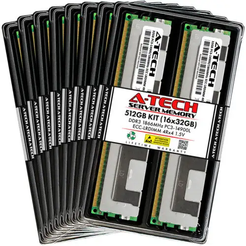 512Gb 16X 32Gb Pc3-14900L Lrdimm Intel S2600Cp4 W2600Cr2L Speicher Ram