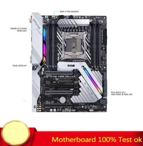 For Asus Prime X299-Deluxe Intel X299 Lga 2066 Ddr4 Motherboard Work