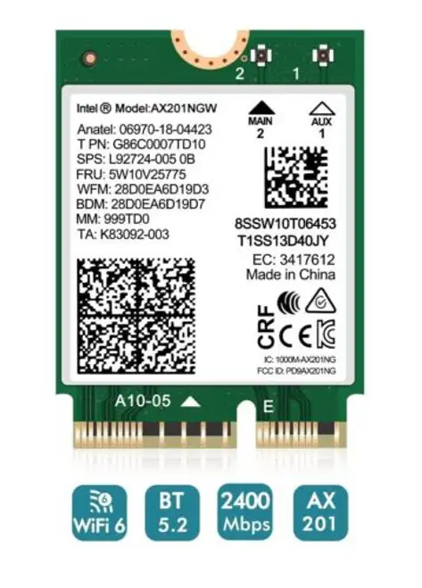 Lot Buy 758 Intel Ax201Ngw L92724-005 Genuine Hp Wireless Card