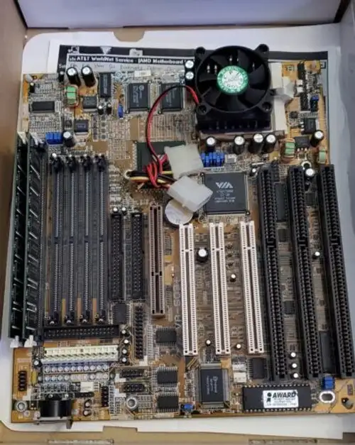Va-503+ Motherboard W/ Manual Amd K6 266Mhz And 64Mb Dram