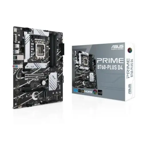 Asus Prime B760-Plus D4 Intel Lga 1700 Socket Pcie 5.0 Three Pcie 4.0 M.2 Dimm