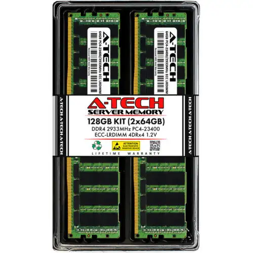 128Gb 2X 64Gb Pc4-2933 Lrdimm Dell Powervault Nx3340 Memory Ram