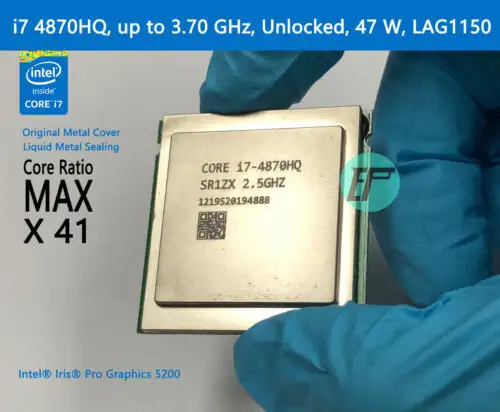 Magic Reform Intel Mobile Cpu I7 4870Hq Up To 3.70 Ghz Unlocked 47 W Lga1150