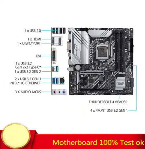 For Asus Prime Z590M-Plus Motherboard Support 10/11 Generation Work