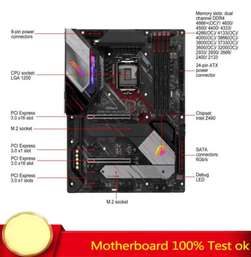 Für Asrock Z490 Pg Velocita Z490 Motherboard Unterstützt 128Gb Hdmi