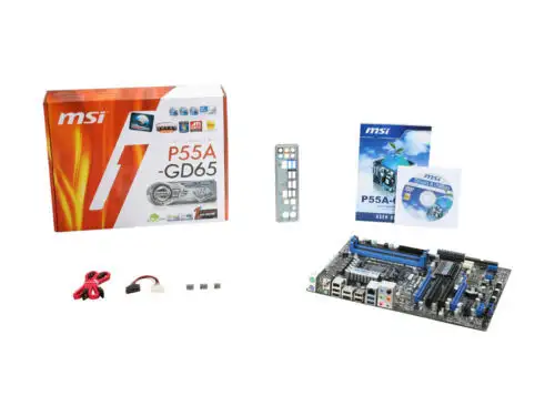 Msi P55A-Gd65 Ms-7585 Lga 1156 Intel P55 Sata 6Gb/S Usb 3.0 Atx Motherboard