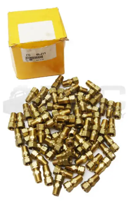 Of 79 Parker 6Lj11 Brass Pipe Fitting Connector Male 3/8" Tube 1/4" Pipe