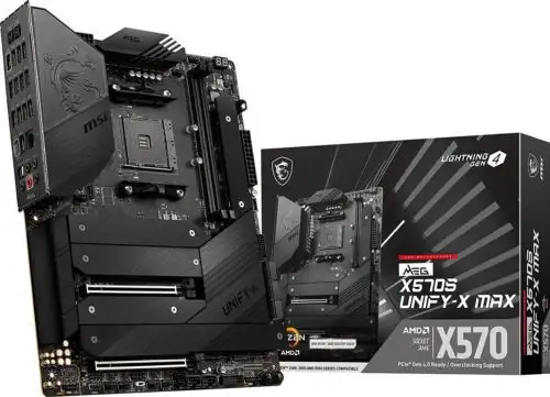 Msi Meg X570S Unify-X Max Wifi 6E (Six M.2 Pcie 4.0) Amd Atx Motherboard