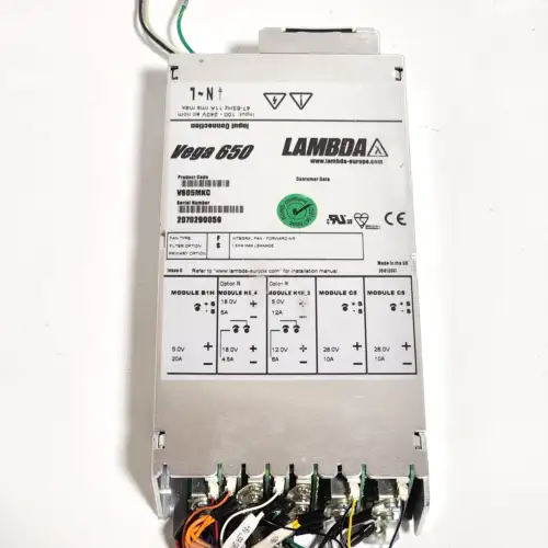 Lambda V605Mkc Vega 650 Power 100-240V Supply 5V/20A 18V/4.5A 12V/6A 28V/10A