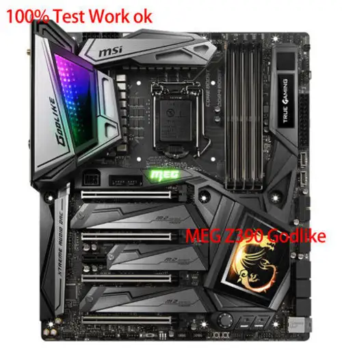 Msi Meg Z390 Godlike Scheda madre Intel Z390 Lga 1151 Ddr4 3 X M.2 E-Atx Usb 3.1