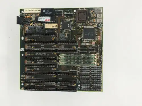 Asi 2036Sx At Motherboard Intel 386Sx-20Cpu 1Mb Ram