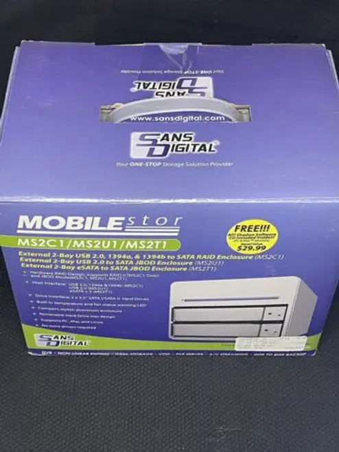 Mobile Stor Ms2C1/ Ms2U1/ Ms2T1 Jbod Sans Digital Customizable Ms2U1 Esata