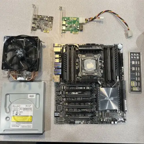 Asus X99-E Ws/Usb3.1 With I7-5960X 32Gb Ballistix Sport Ddr4 & All What You See