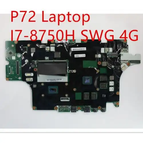 Motherboard For Lenovo Thinkpad P72 Laptop Mainboard I7-8750H Swg 4G 01Yu273