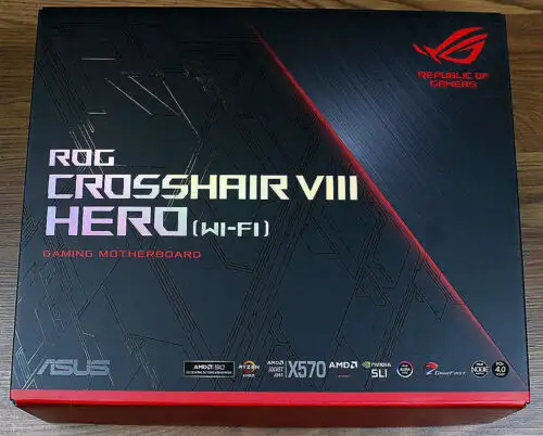 Asus Rog Crosshair Viii Hero (W/ Wifi 6) X570 Amd Am4 Atx Motherboard