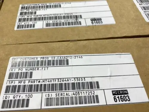 Of 100 Micron Mt4Htf3264Ay-53Ed3 256Mb Original - For Quantity