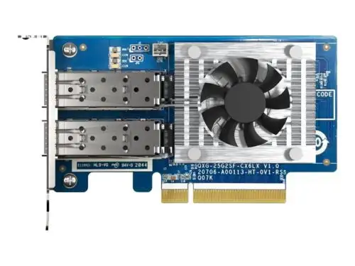 Qnap Qxg-25G2Sf-Cx6 Network Adapter Pcie 4.0 X8 Low Profile 25 Gigabit Sfp28 X 2