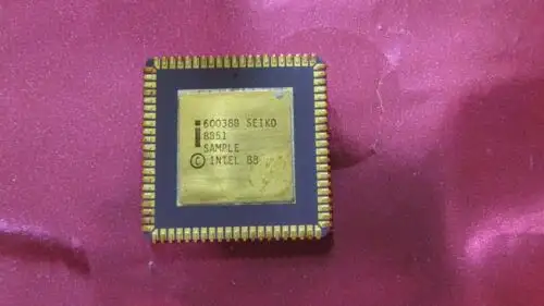 Super Vintage Intel 60038B Seiko Eng Sample Ic/Cpu/Processor Ceramic/Gold Lot1
