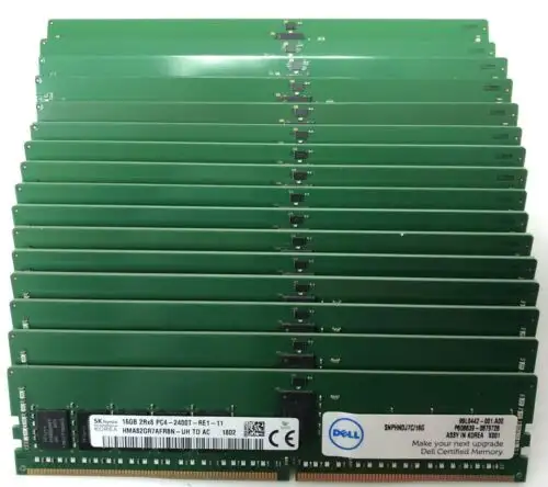 256Gb 16X16Gb Sk Hynix 2Rx8 Pc4-2400T Ddr4 Dell Hma82Gr7Afr8N-Uh Reg Server Ram