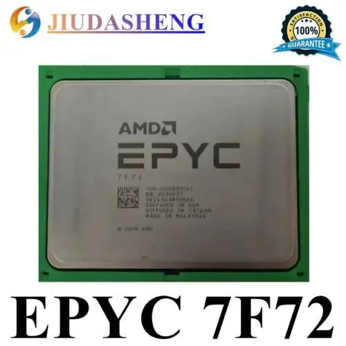 Amd Epyc 7F72 24Core 48Ths 3.20Ghz 192Mb Sp3 Cpu Processor No Vendor Lock