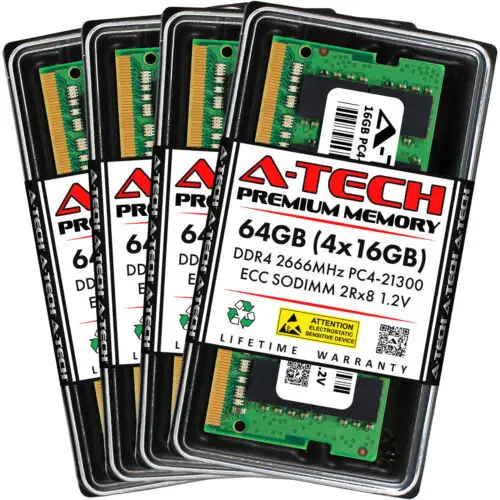 64Gb 4X 16Gb 2666 Ecc Synology Diskstation Ds3622Xs+ Ds2422+ Ds1522+ Memory Ram