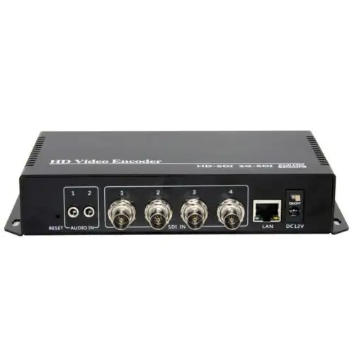 H.265/264 4Ch Sdi Video Encoder Support Rtmps/Rtmp/Srt/Rtsp/Http/Udp/Rtp
