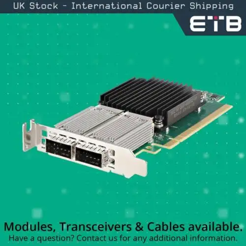 Dell Mellanox Cx456B Connectx-4 Edr 100Gb Qsfp28 Dual Port Low Profile Nic - ...