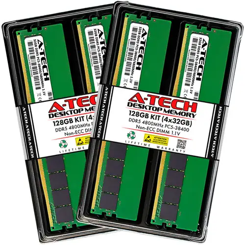 128Gb 4X 32Gb Ddr5-4800 Lenovo Thinkcentre M80S Gen 3 M80T Gen 3 Memory Ram