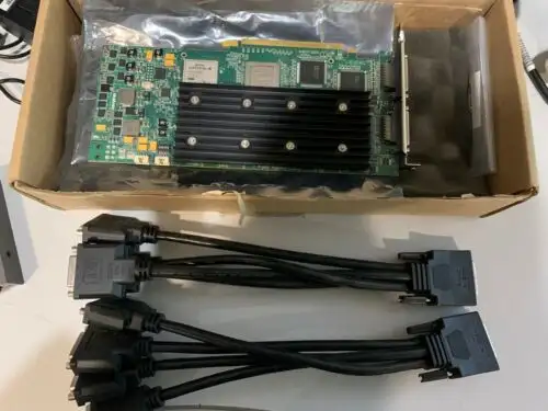 Matrox Mura-Mpx44Hf Mura Mpx-4/4 Pcie Video Controller Board W/ 4-Way Dvi T9-F4