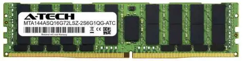 128Gb Pc4-2666V-L Micron Mta144Asq16G72Lsz-2S6G1Qg Equivalent Server Memory Ram