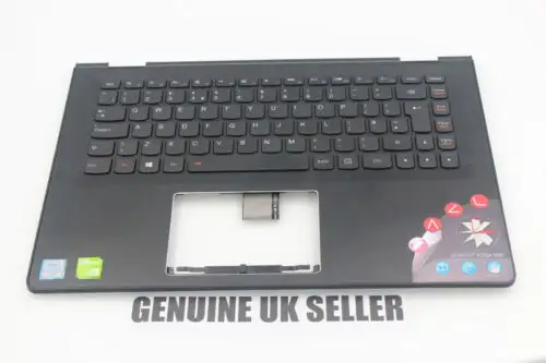 Working Damaged Lenovo Yoga 500-14 500-14Ihw 80N5 Top Cover Palmrest Uk Keyboard