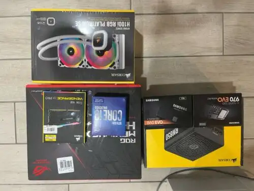 Pc Master Race Un ed Parts (Rog Maximus Hero 2 10Th Gen I9 10850K Psu More